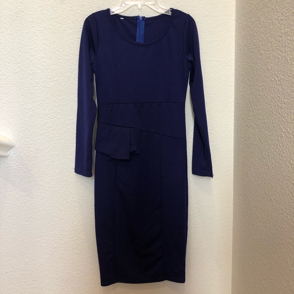NWOT Navy Blue Dress - Picture 1 of 3